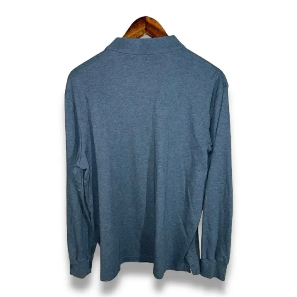 Navy Polo Ralph Lauren L/S Soft Touch Polo Shirt Size L